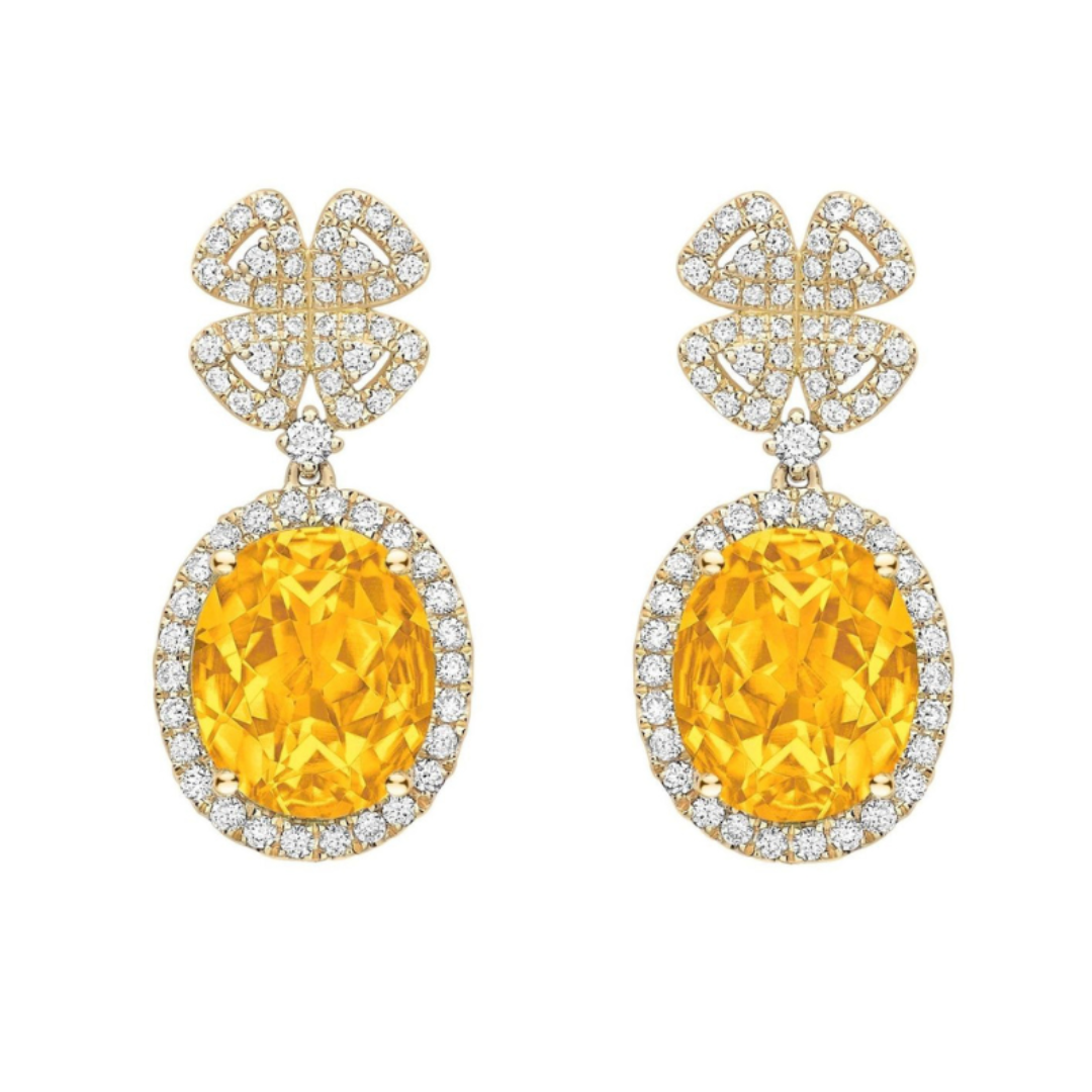 Diamond hot sale top earrings