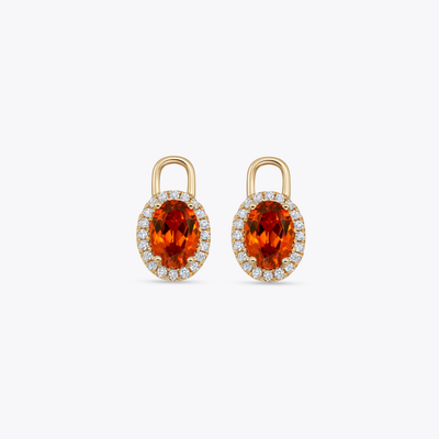 Mandarin Garnet Detachable Drops 