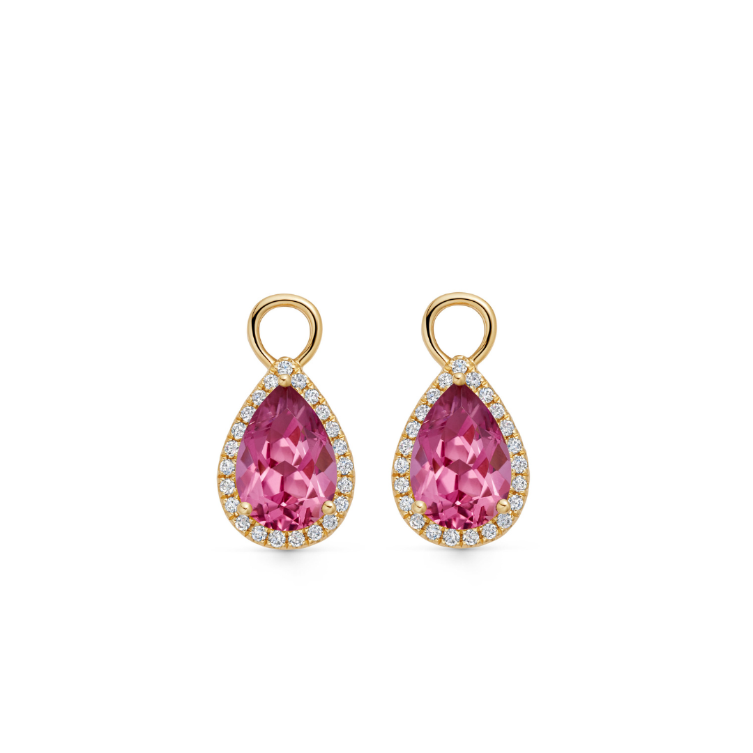 Pink Tourmaline and Diamond Pear Detachable Drops – Kiki McDonough