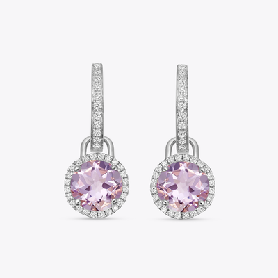 Special Editions Oval Pink Tourmaline Detachable Drops