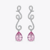 Special Editions Morganite and Diamond Ribbon Earrings