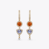 Special Editions Mandarin Garnet, Tanzanite and Diamond Mini Drop Earrings