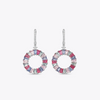 Carousel Spiral Rainbow Earrings