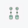 Special Editions Green Tourmaline and Diamond Drop Earrings