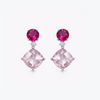 Special Editions Rubellite Top, Morganite and Diamond Detail Earrings