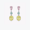 Special Editions Morganite, Blue Tourmaline, Yellow Beryl and Diamond Detail Earrings