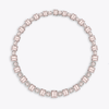 Morganite and Diamond Asscher Cut Necklace