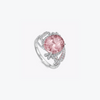 Special Editions Pink Tourmaline and Diamond Butterfly Detail Ring