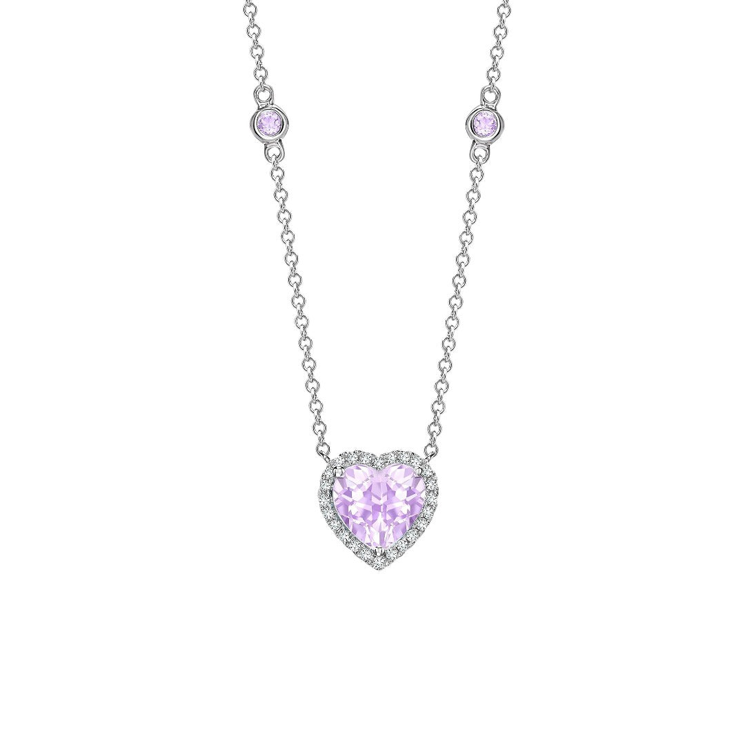 Grace Heart Lavender Amethyst and Diamond Necklace – Kiki McDonough