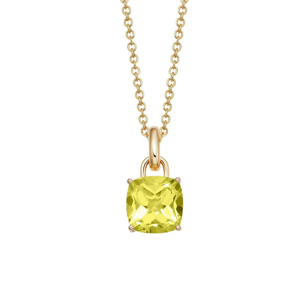 Yellow sale quartz necklace