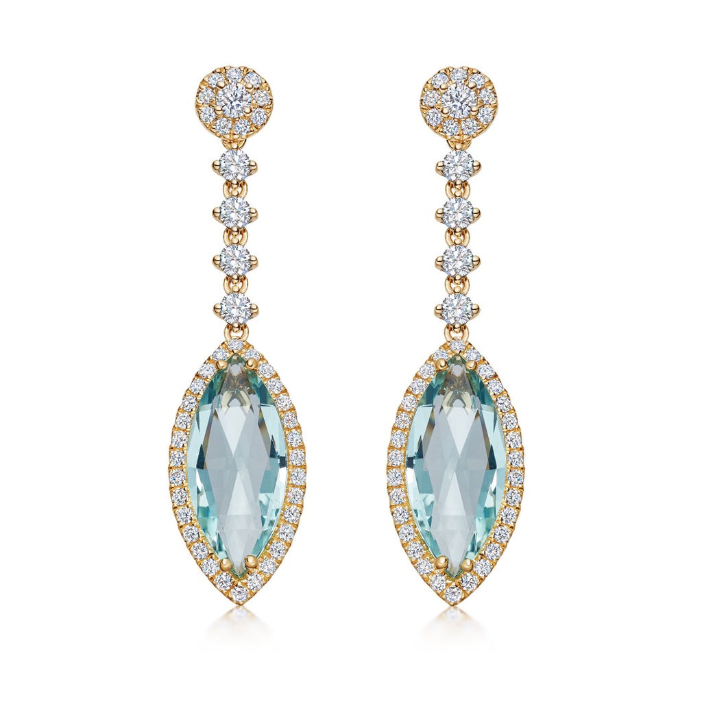 Louis Vuitton tourmaline and diamond one of a kind Conquêtes earrings.